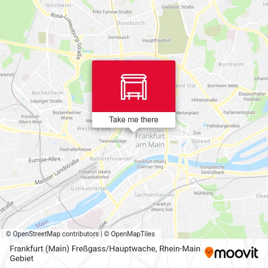 Карта Frankfurt (Main) Freßgass / Hauptwache