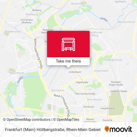 Frankfurt (Main) Höllbergstraße map