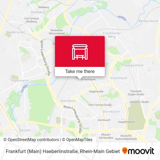 Frankfurt (Main) Haeberlinstraße map