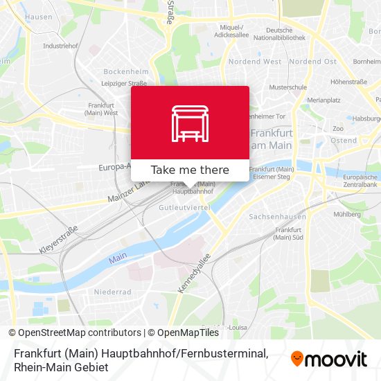 Frankfurt (Main) Hauptbahnhof / Fernbusterminal map