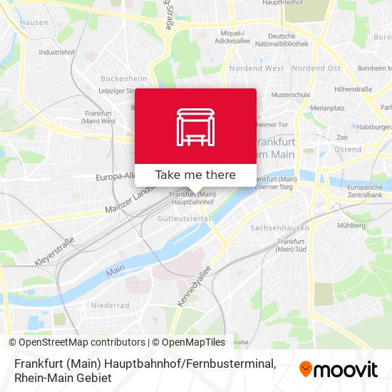 Frankfurt (Main) Hauptbahnhof / Fernbusterminal map