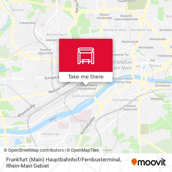 Frankfurt (Main) Hauptbahnhof / Fernbusterminal map