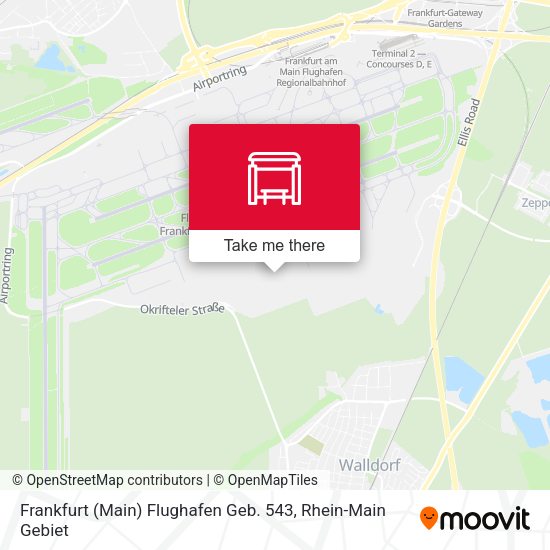 Frankfurt (Main) Flughafen Geb. 543 map