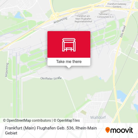 Frankfurt (Main) Flughafen Geb. 536 map