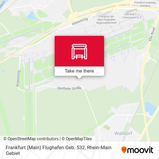 Frankfurt (Main) Flughafen Geb. 532 map