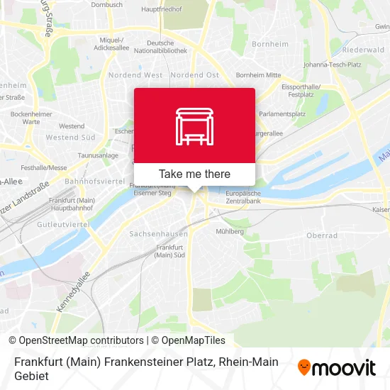 Frankfurt (Main) Frankensteiner Platz map