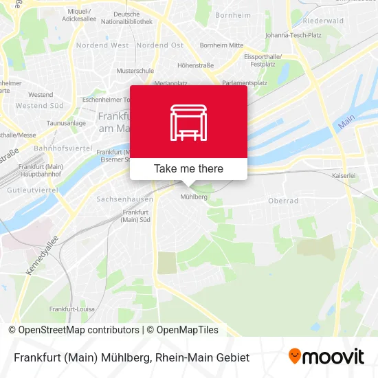 Карта Frankfurt (Main) Mühlberg