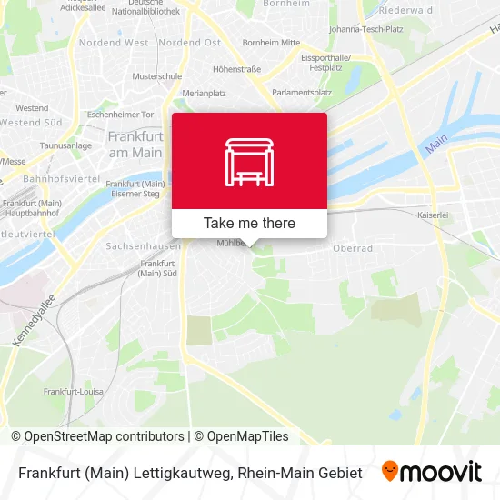 Frankfurt (Main) Lettigkautweg map