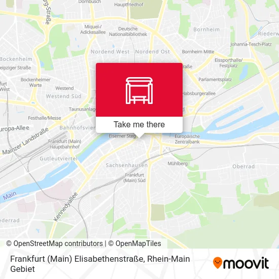 Карта Frankfurt (Main) Elisabethenstraße
