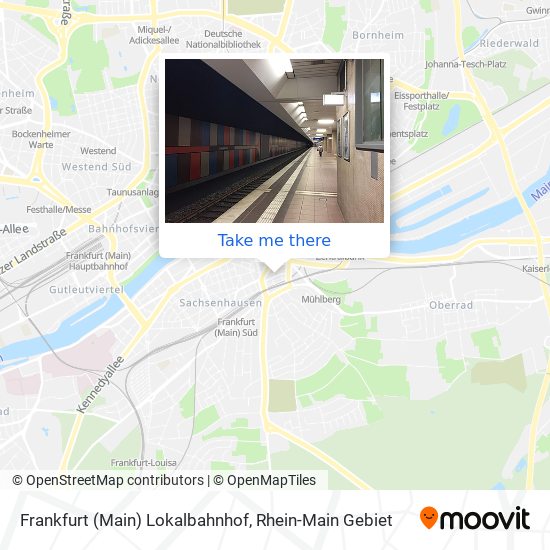 Frankfurt (Main) Lokalbahnhof map