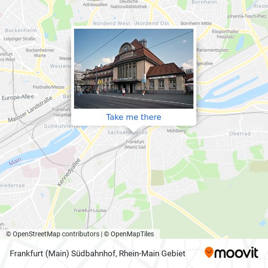 Карта Frankfurt (Main) Südbahnhof