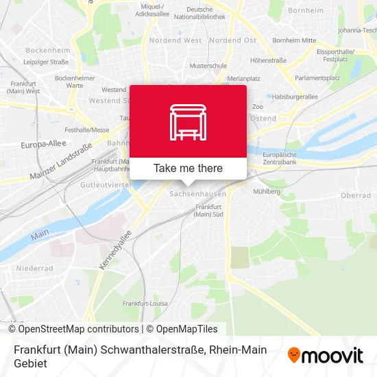 Карта Frankfurt (Main) Schwanthalerstraße
