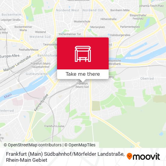 Frankfurt (Main) Südbahnhof / Mörfelder Landstraße map