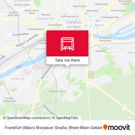Карта Frankfurt (Main) Breslauer Straße