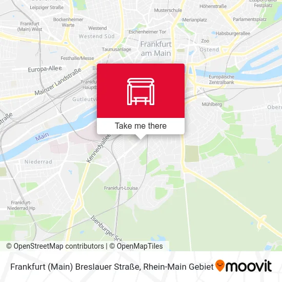 Карта Frankfurt (Main) Breslauer Straße
