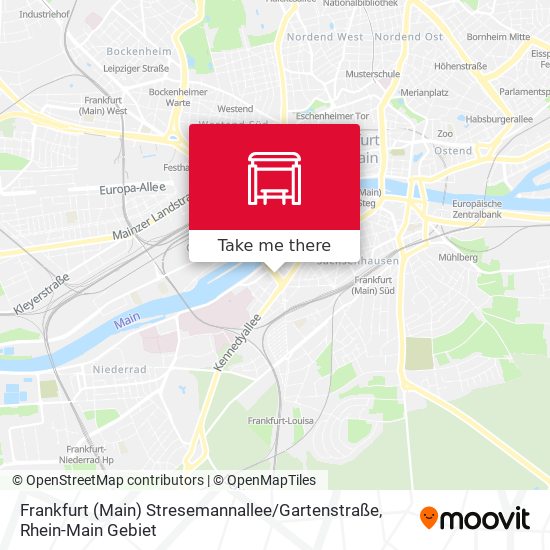 Frankfurt (Main) Stresemannallee / Gartenstraße map