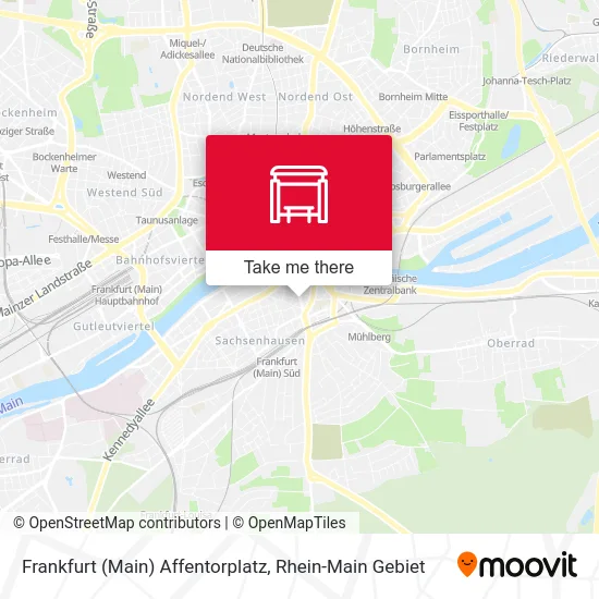 Карта Frankfurt (Main) Affentorplatz
