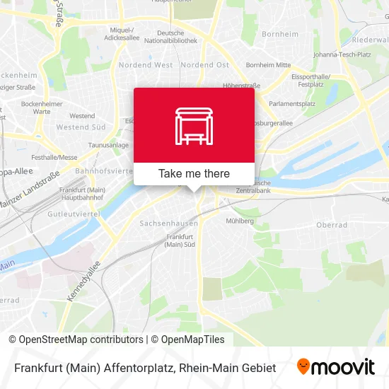 Карта Frankfurt (Main) Affentorplatz