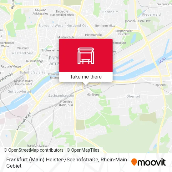 Карта Frankfurt (Main) Heister- / Seehofstraße