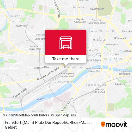 Frankfurt (Main) Platz Der Republik map