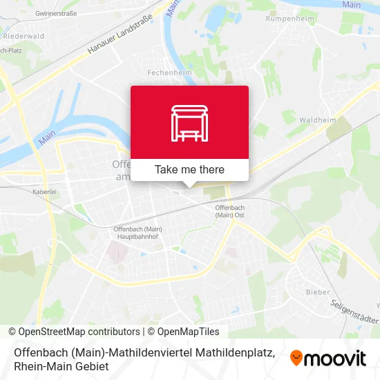 Offenbach (Main)-Mathildenviertel Mathildenplatz map