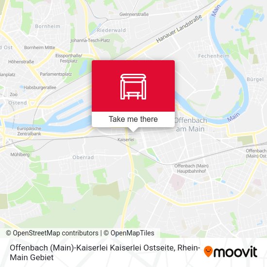 Offenbach (Main)-Kaiserlei Kaiserlei Ostseite map