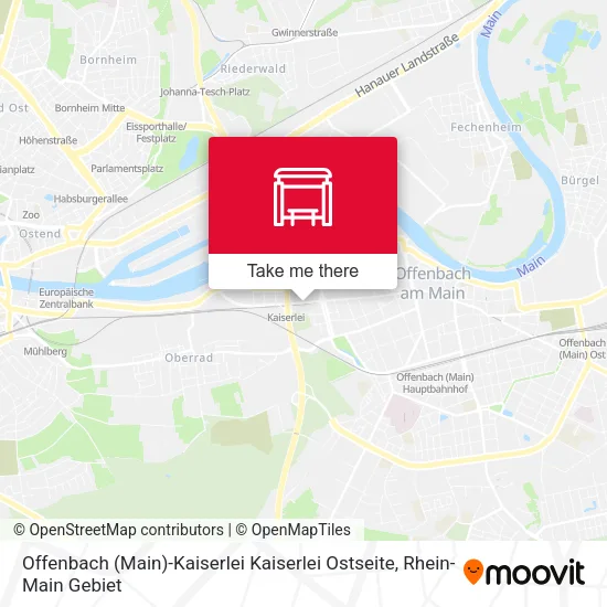 Карта Offenbach (Main)-Kaiserlei Kaiserlei Ostseite