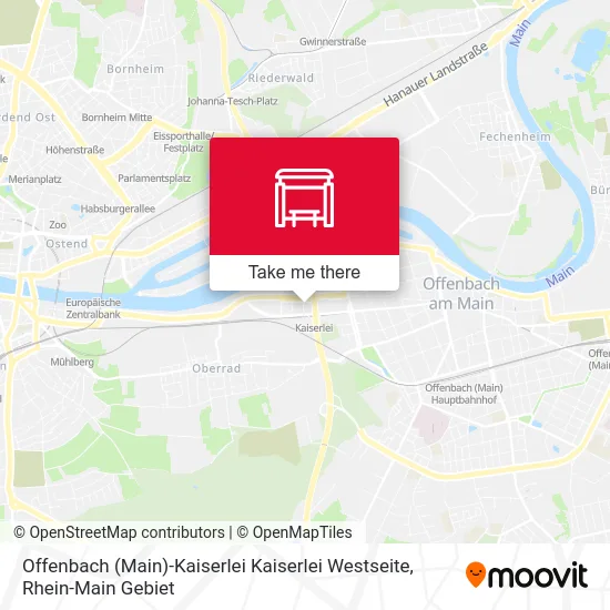 Карта Offenbach (Main)-Kaiserlei Kaiserlei Westseite