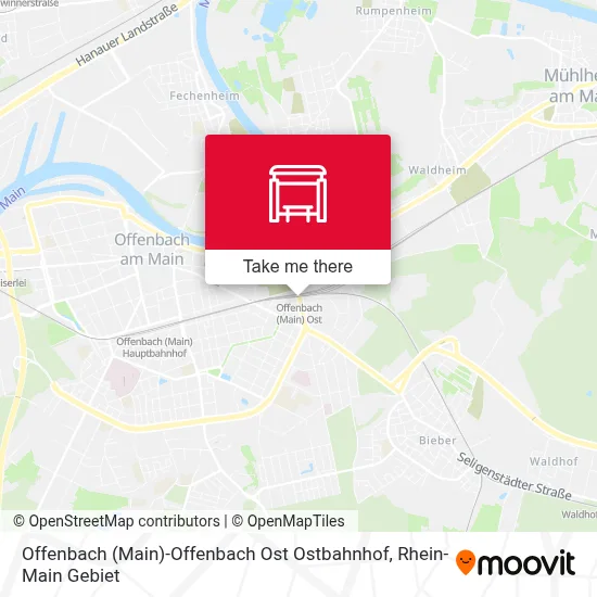 Offenbach (Main)-Offenbach Ost Ostbahnhof map