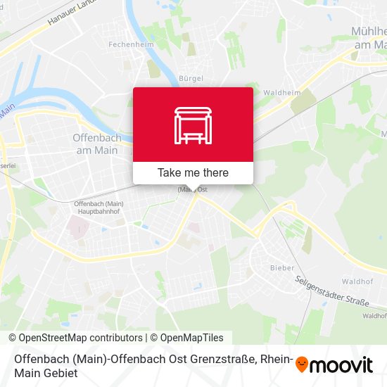 Offenbach (Main)-Offenbach Ost Grenzstraße map