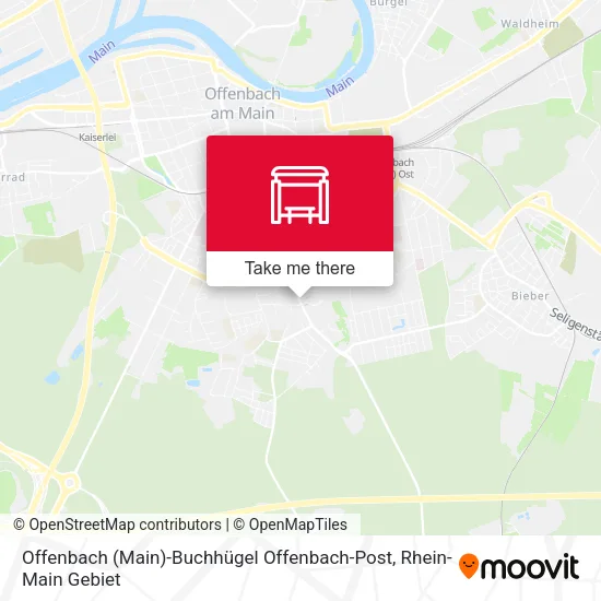 Карта Offenbach (Main)-Buchhügel Offenbach-Post