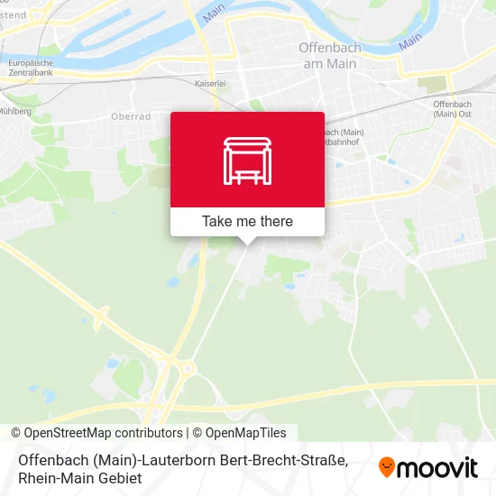 Карта Offenbach (Main)-Lauterborn Bert-Brecht-Straße