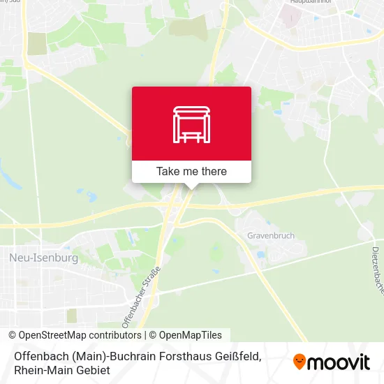 Карта Offenbach (Main)-Buchrain Forsthaus Geißfeld