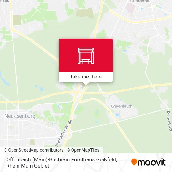 Карта Offenbach (Main)-Buchrain Forsthaus Geißfeld