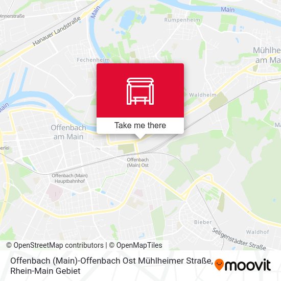 Offenbach (Main)-Offenbach Ost Mühlheimer Straße map