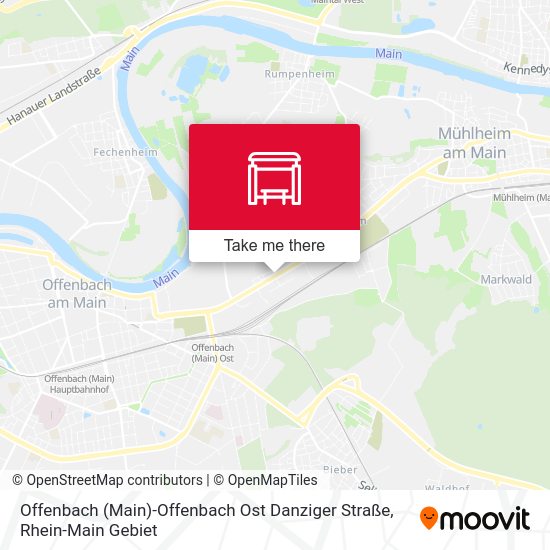 Offenbach (Main)-Offenbach Ost Danziger Straße map
