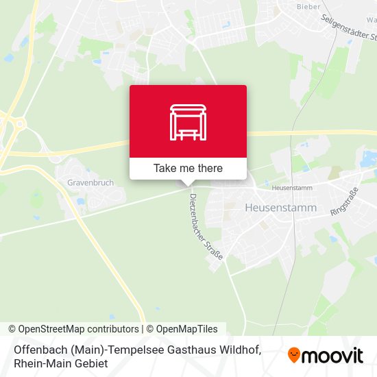 Offenbach (Main)-Tempelsee Gasthaus Wildhof map