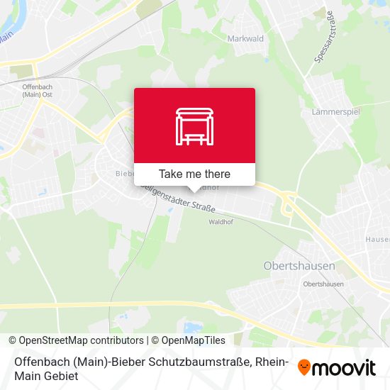 Offenbach (Main)-Bieber Schutzbaumstraße map