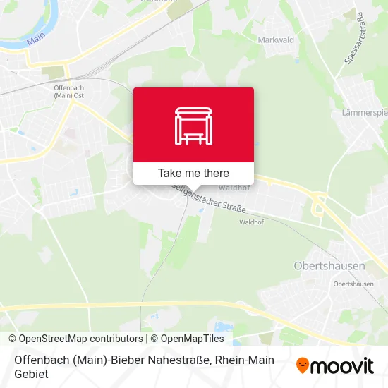 Карта Offenbach (Main)-Bieber Nahestraße
