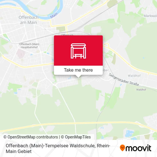 Карта Offenbach (Main)-Tempelsee Waldschule