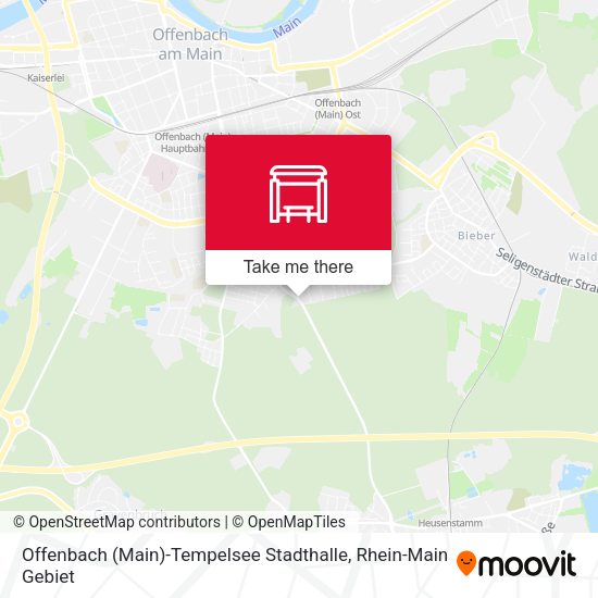 Offenbach (Main)-Tempelsee Stadthalle map