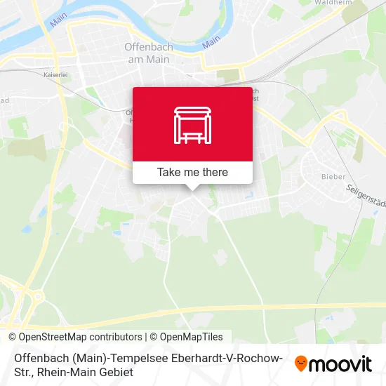 Карта Offenbach (Main)-Tempelsee Eberhardt-V-Rochow-Str.