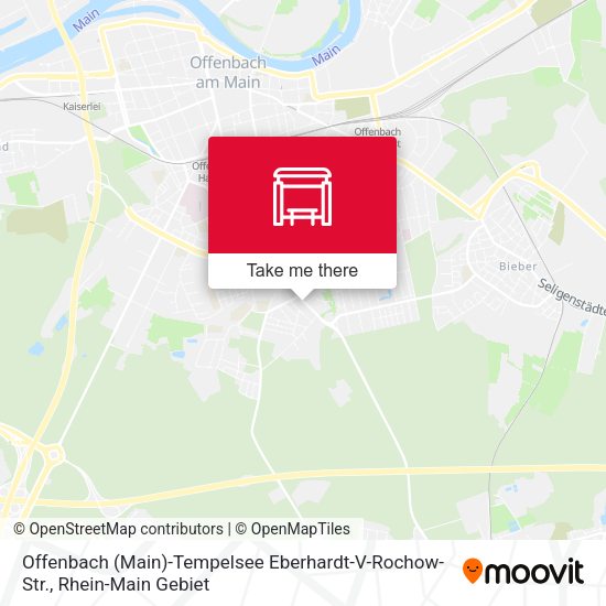 Карта Offenbach (Main)-Tempelsee Eberhardt-V-Rochow-Str.