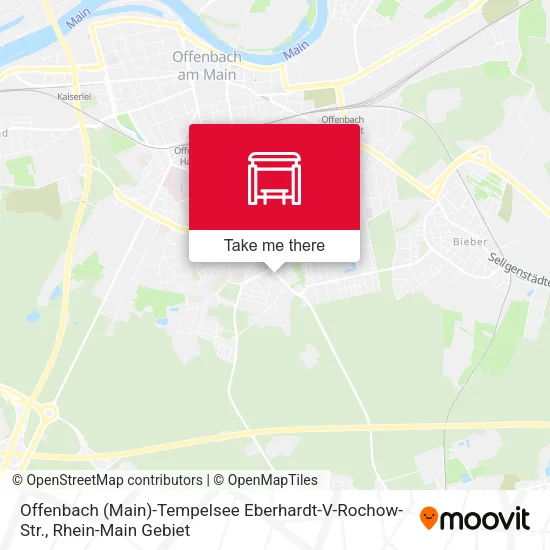 Карта Offenbach (Main)-Tempelsee Eberhardt-V-Rochow-Str.