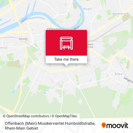 Offenbach (Main)-Musikerviertel Humboldtstraße map