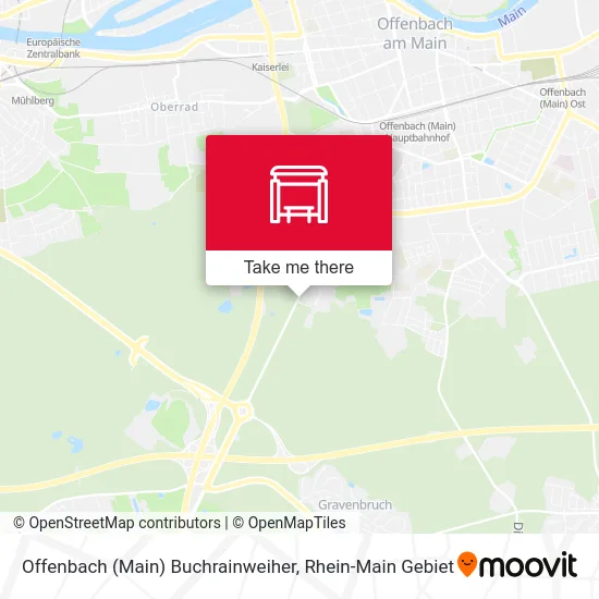 Карта Offenbach (Main) Buchrainweiher