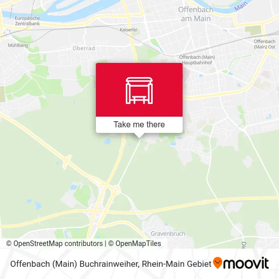Карта Offenbach (Main) Buchrainweiher