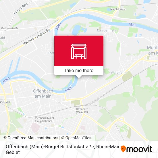 Offenbach (Main)-Bürgel Bildstockstraße map