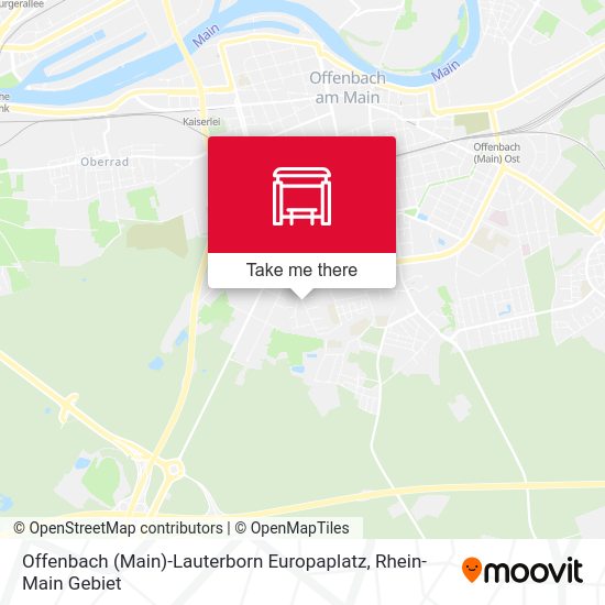 Offenbach (Main)-Lauterborn Europaplatz map