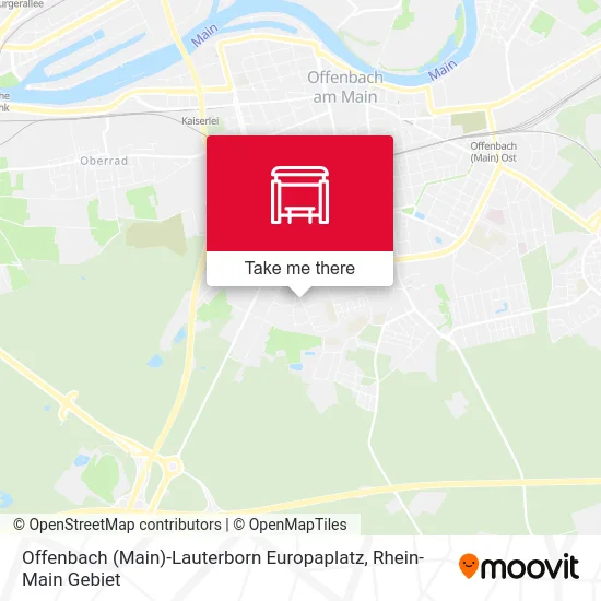 Карта Offenbach (Main)-Lauterborn Europaplatz